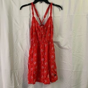 Abercrombie Medium Red Floral Dress